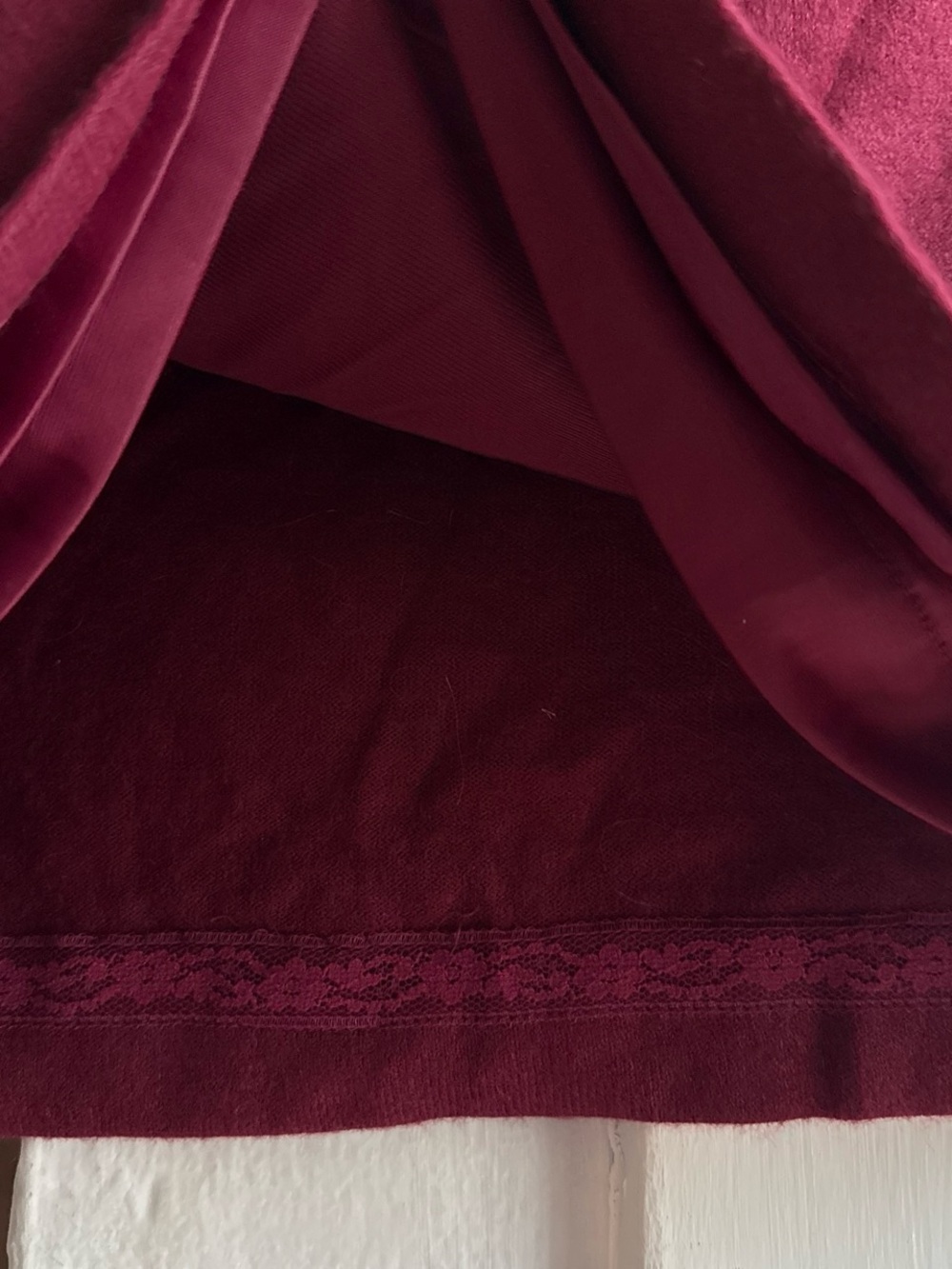 Givenchy vintage Wine Mini Skirt - Picture 5 of 8
